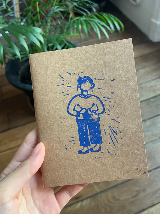 Carnet linogravé numéroté